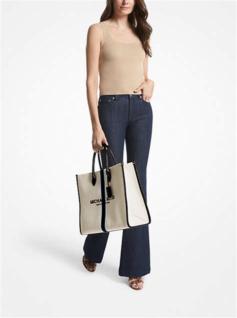 michael kors isla canvas bag|mirella large canvas tote bag.